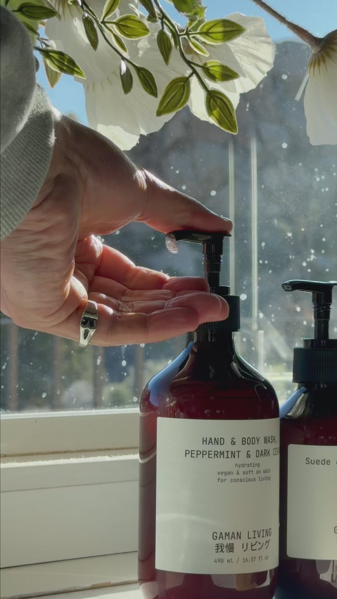 Hand & Body Wash, Peppermint & Dark Cedar